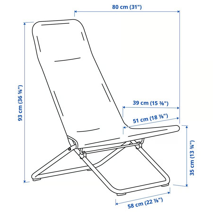 VIGGSA Foldable Lounge Chair - Image 5