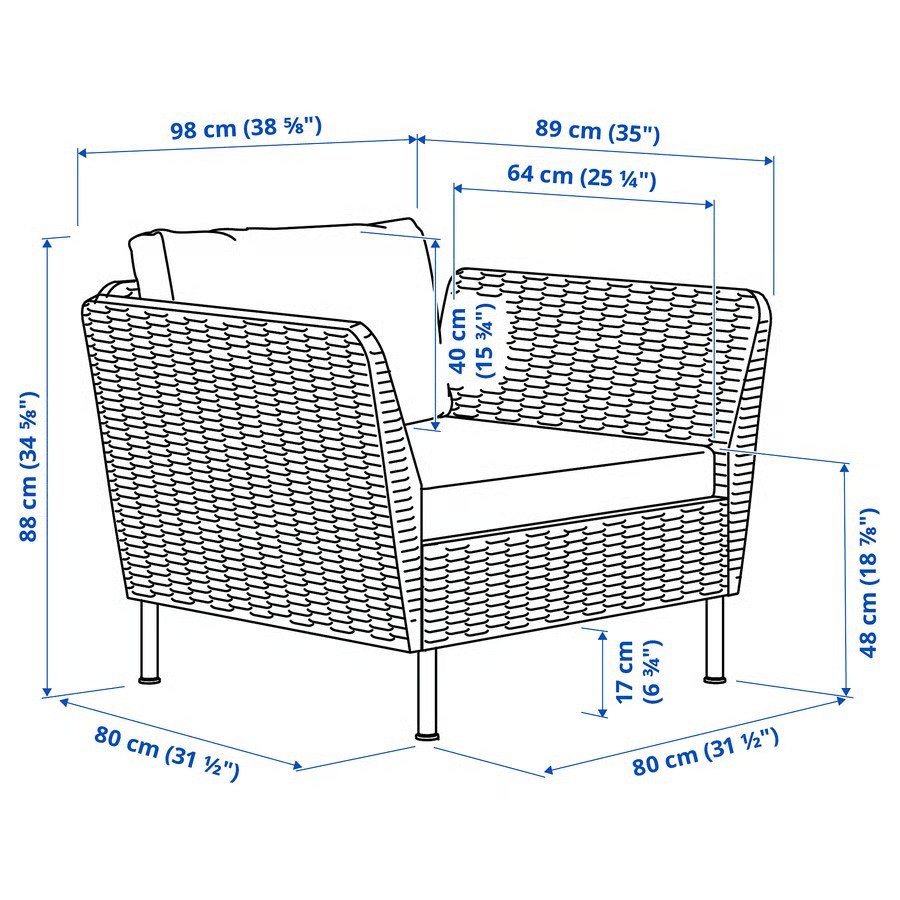 VITTSAR Rattan Lounge Chair - Image 2