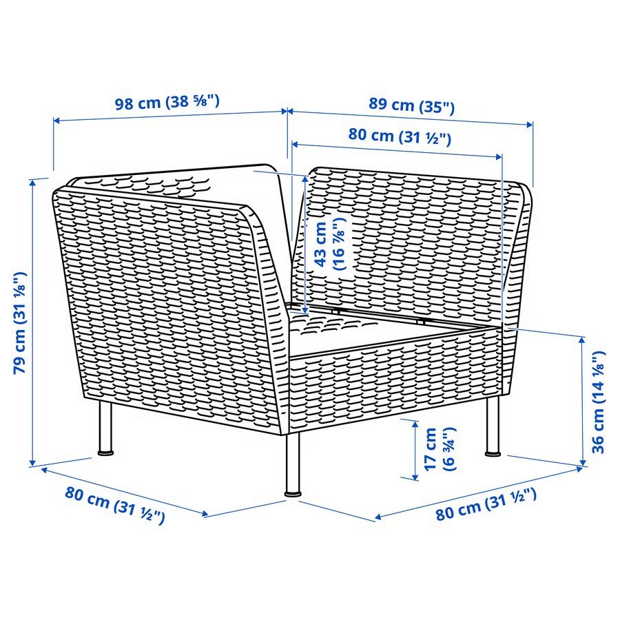 VITTSAR Rattan Lounge Chair - Image 5