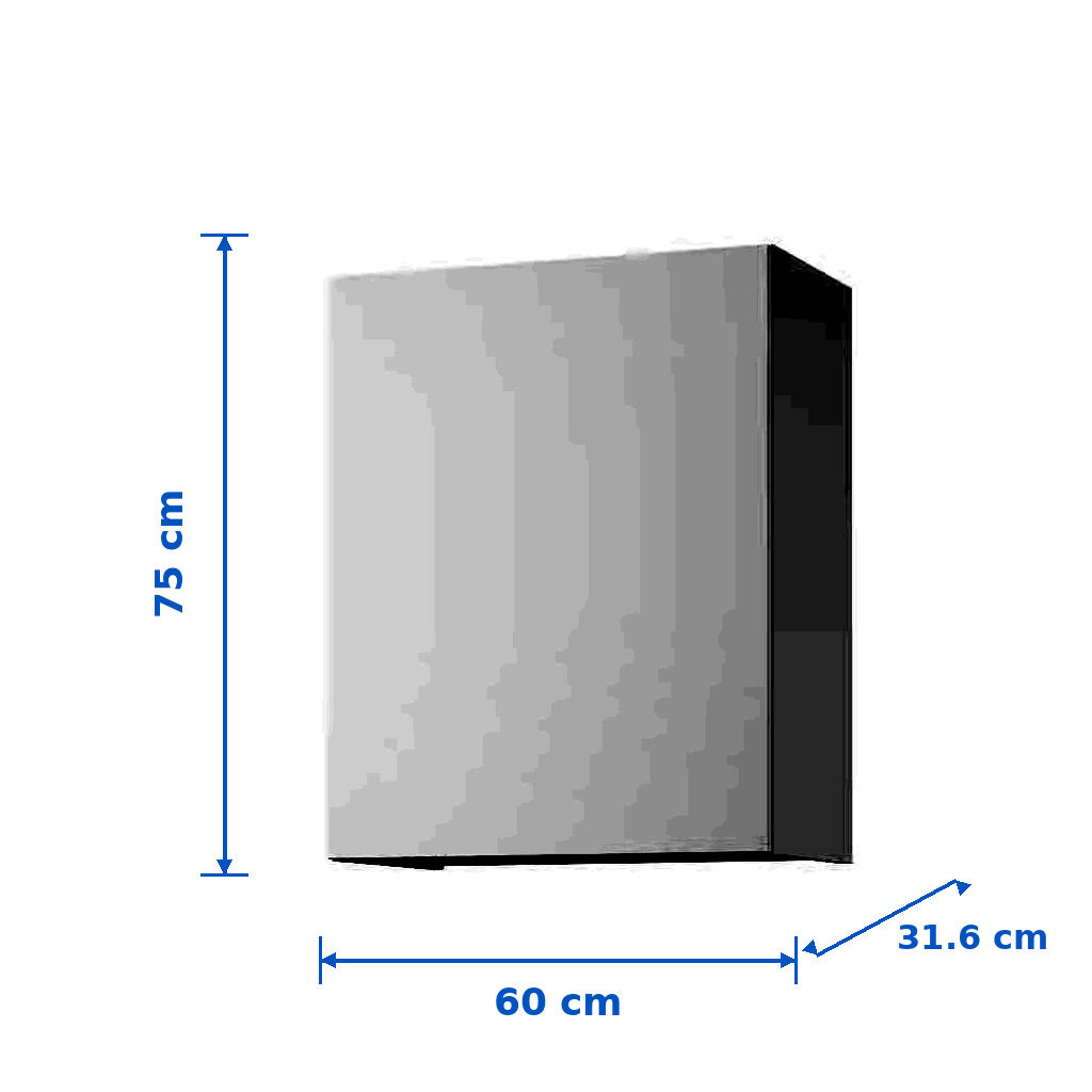 ENVIK 1-Door Wall Cabinet - Image 4