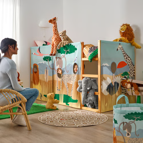 KURVIK Savannah Animal Bed Curtain - Image 4