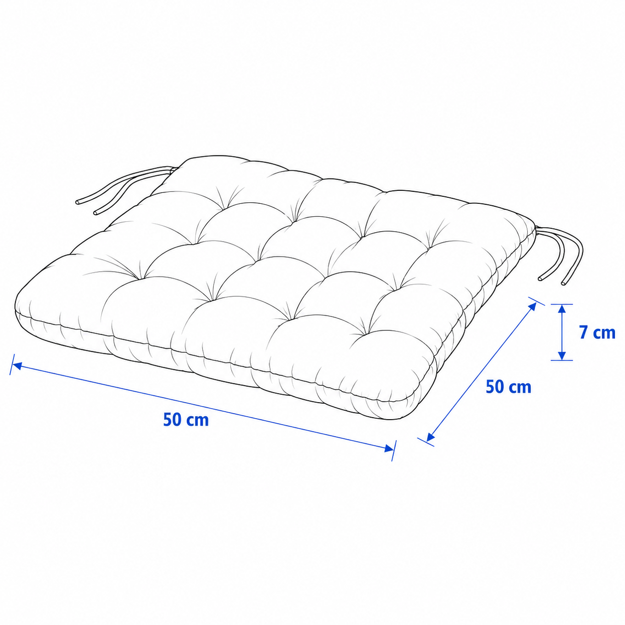 KUDVIK Padded Seat Cushion - Image 3
