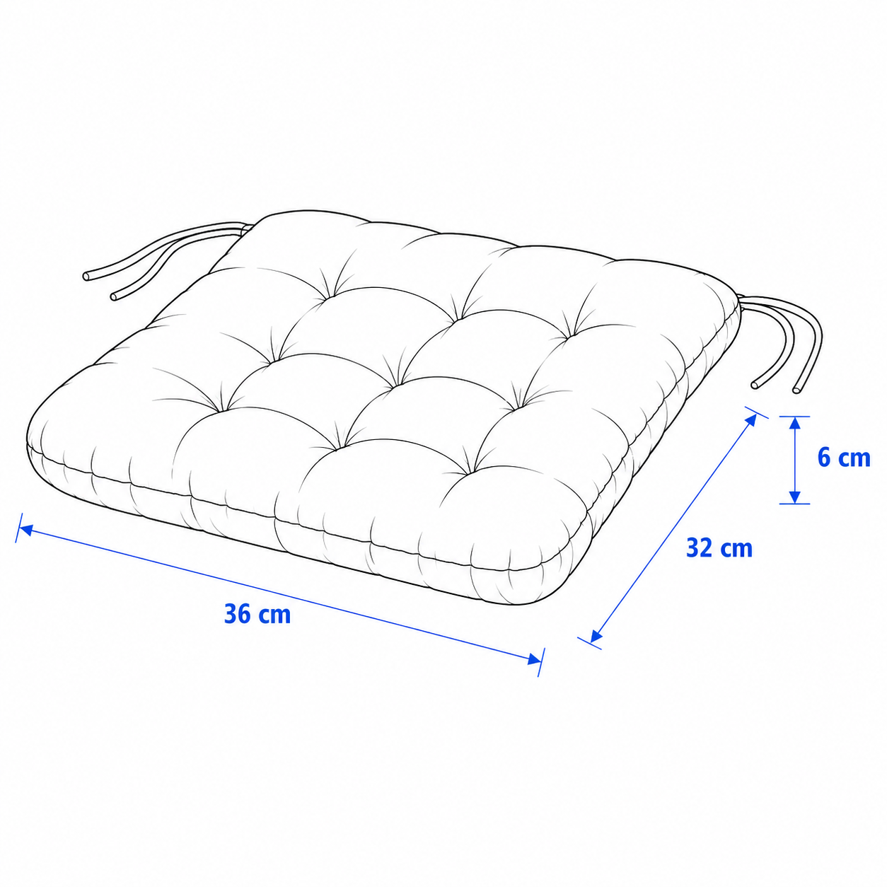 KUDVIK Padded Seat Cushion - Image 5