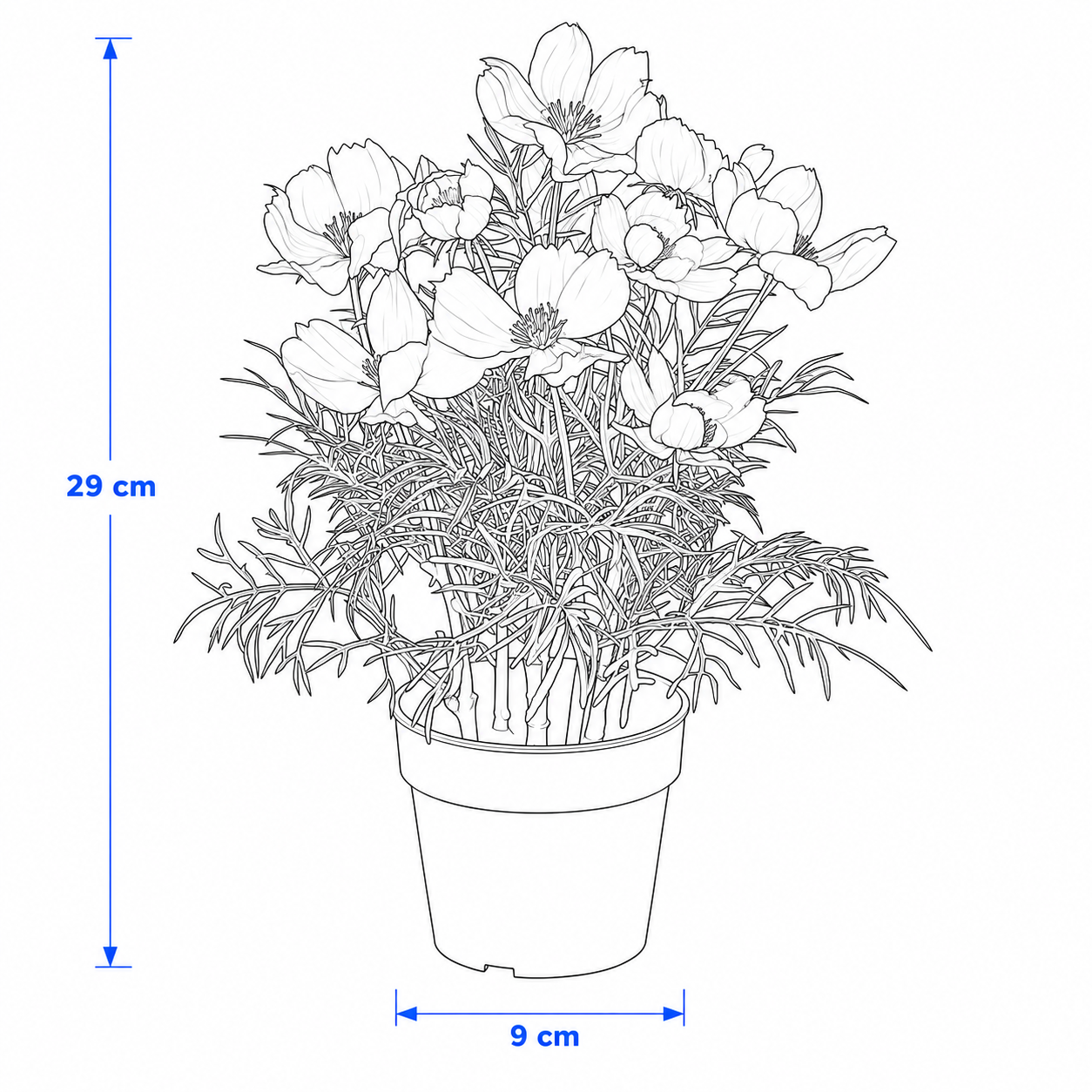 FEJVIK Artificial Cosmos Plant - Image 4