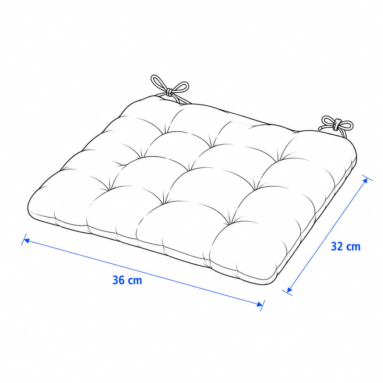 KLOVIK Padded Chair Cushion - Image 5