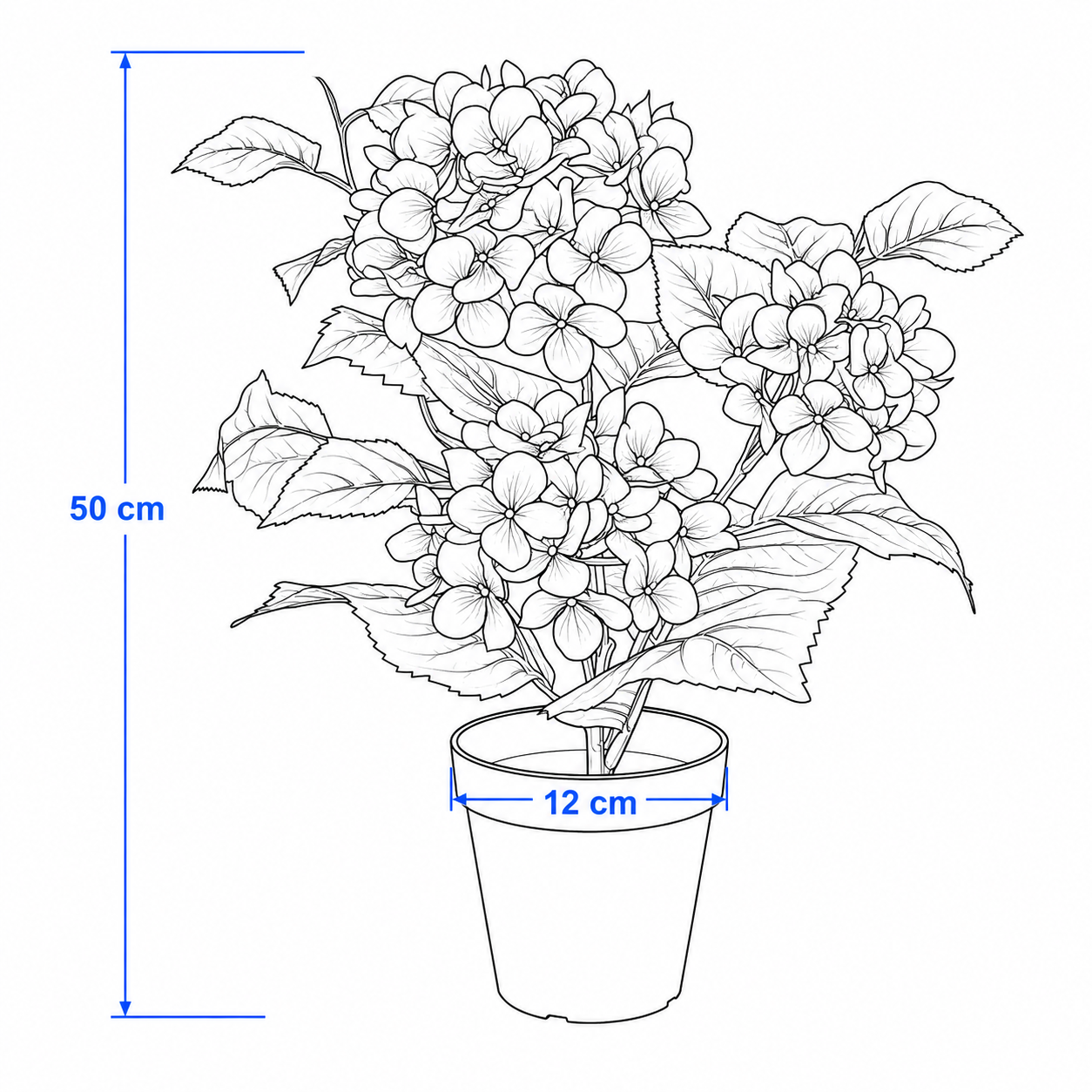 FEJVIK Artificial Hydrangea Plant - Image 3