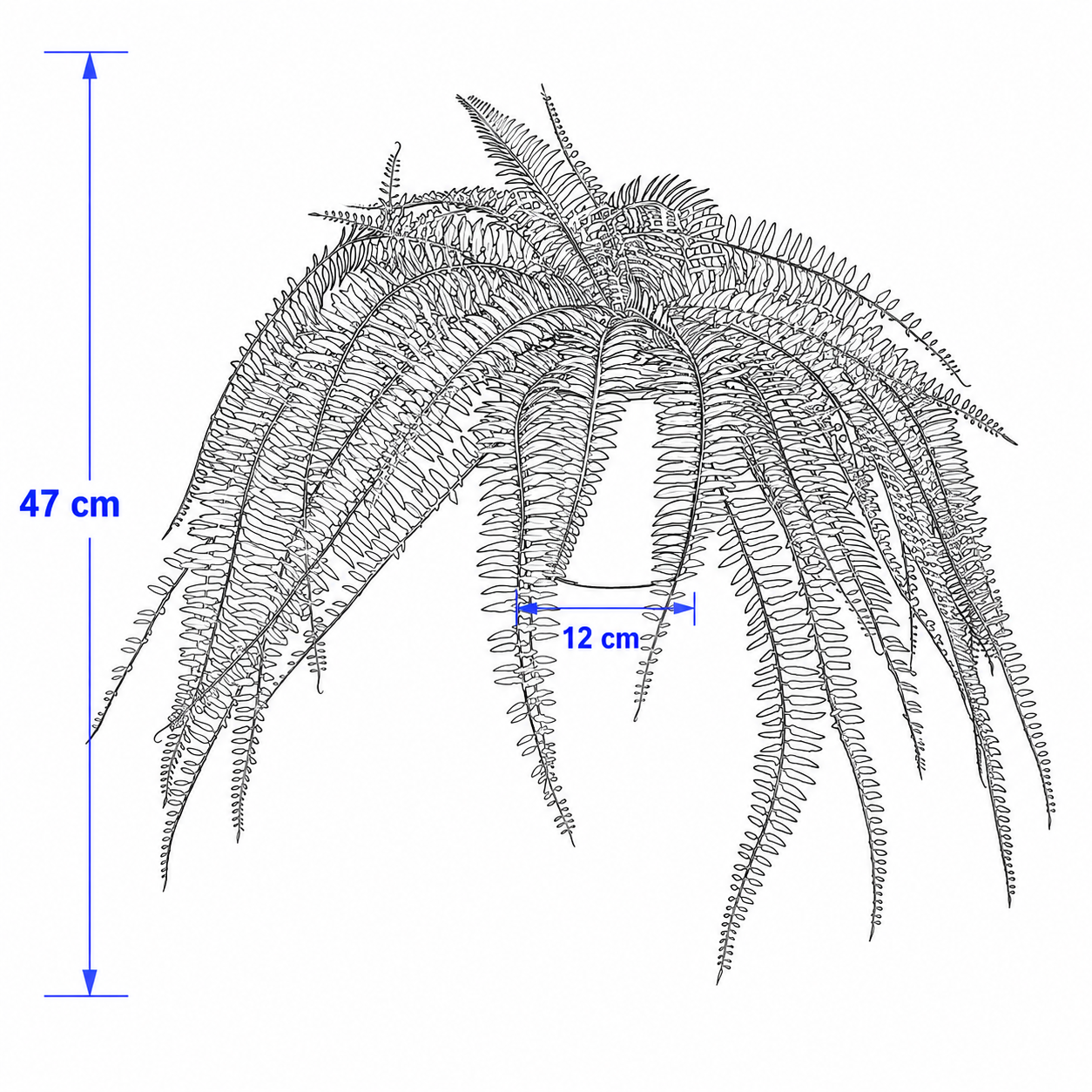 FEJVIK Artificial Hanging Fern - Image 4