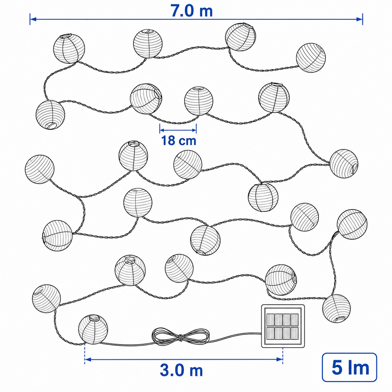 SOLVENA Solar Globe String Lights - Image 6