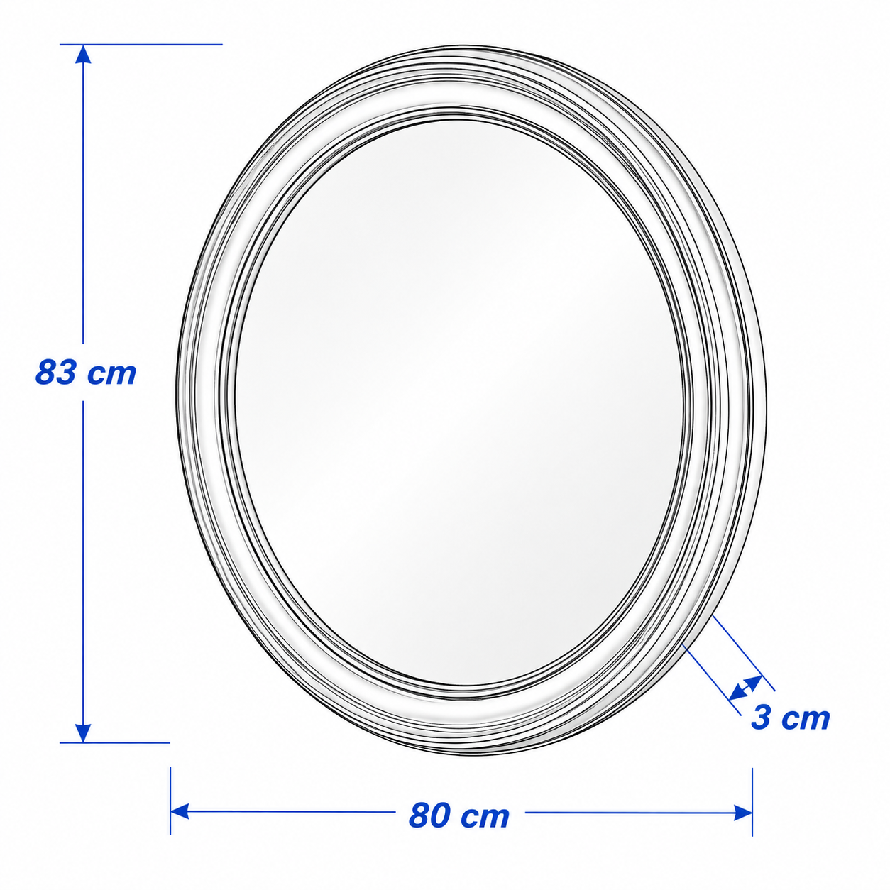 ALMVIK Round Wall Mirror - Image 3
