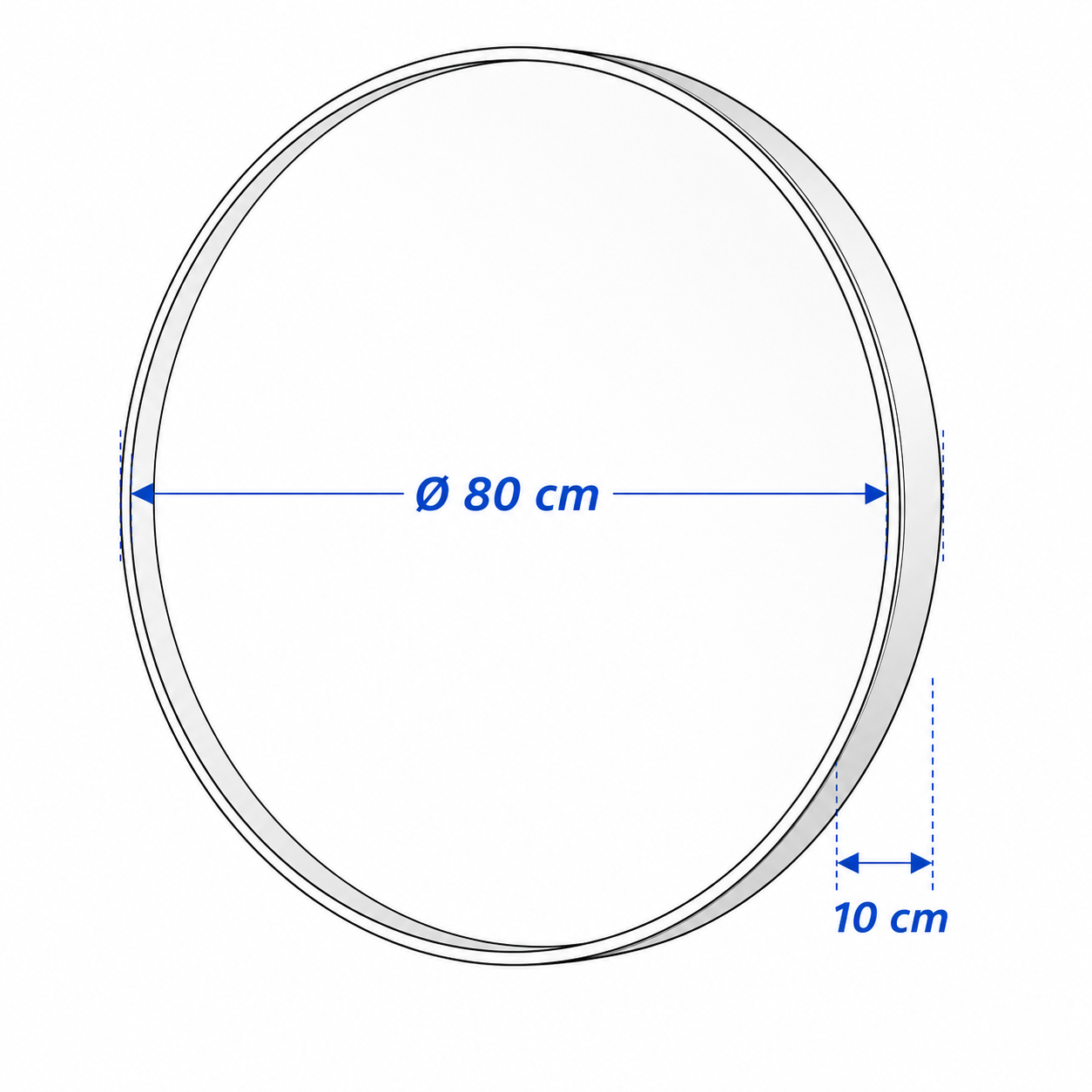 STOCKVIK Round Wall Mirror 80 cm - Image 5