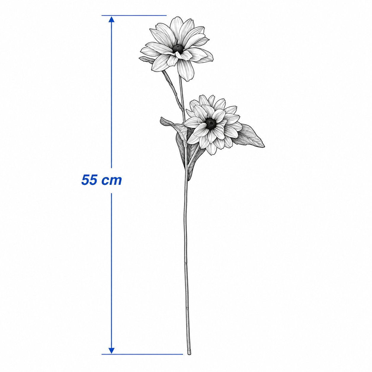 SMYKVIK Artificial Black-Eyed Susan Stem - Image 4