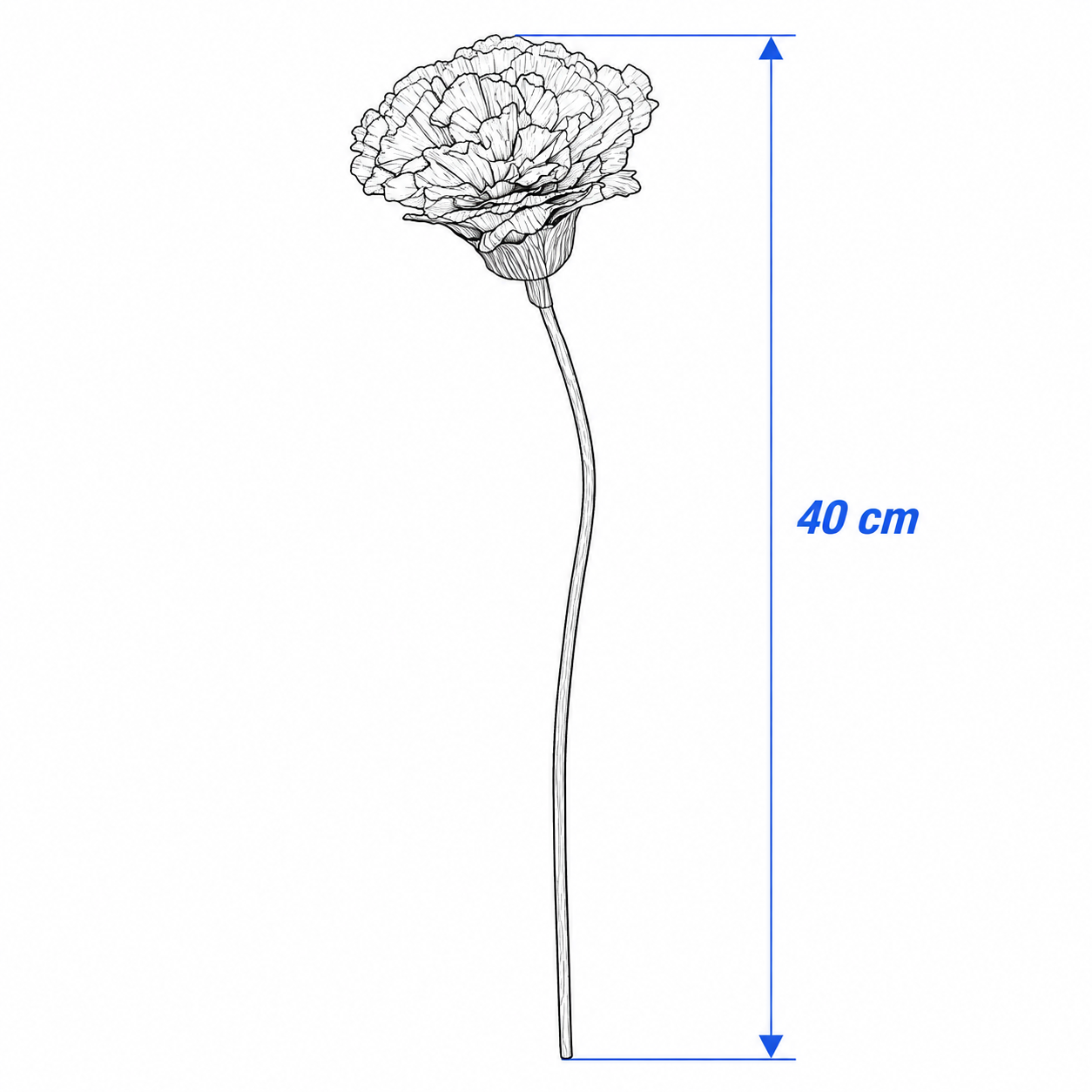GULDVIK Artificial Carnation Stem - Image 3