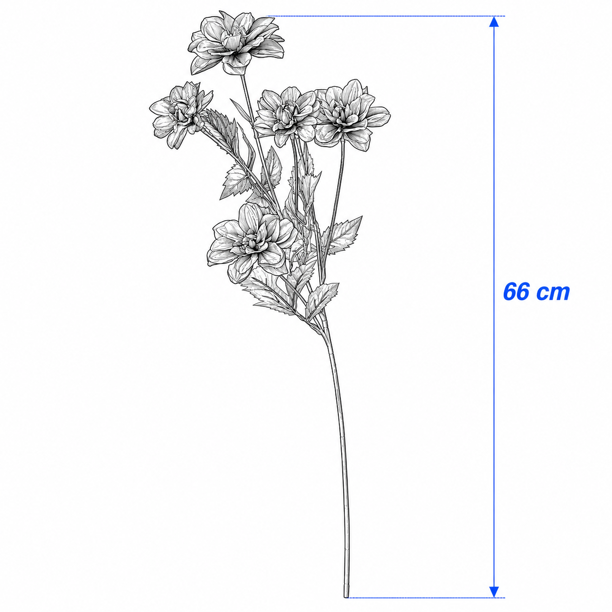 SMYKVIK Decorative Dahlia Stem - Image 4