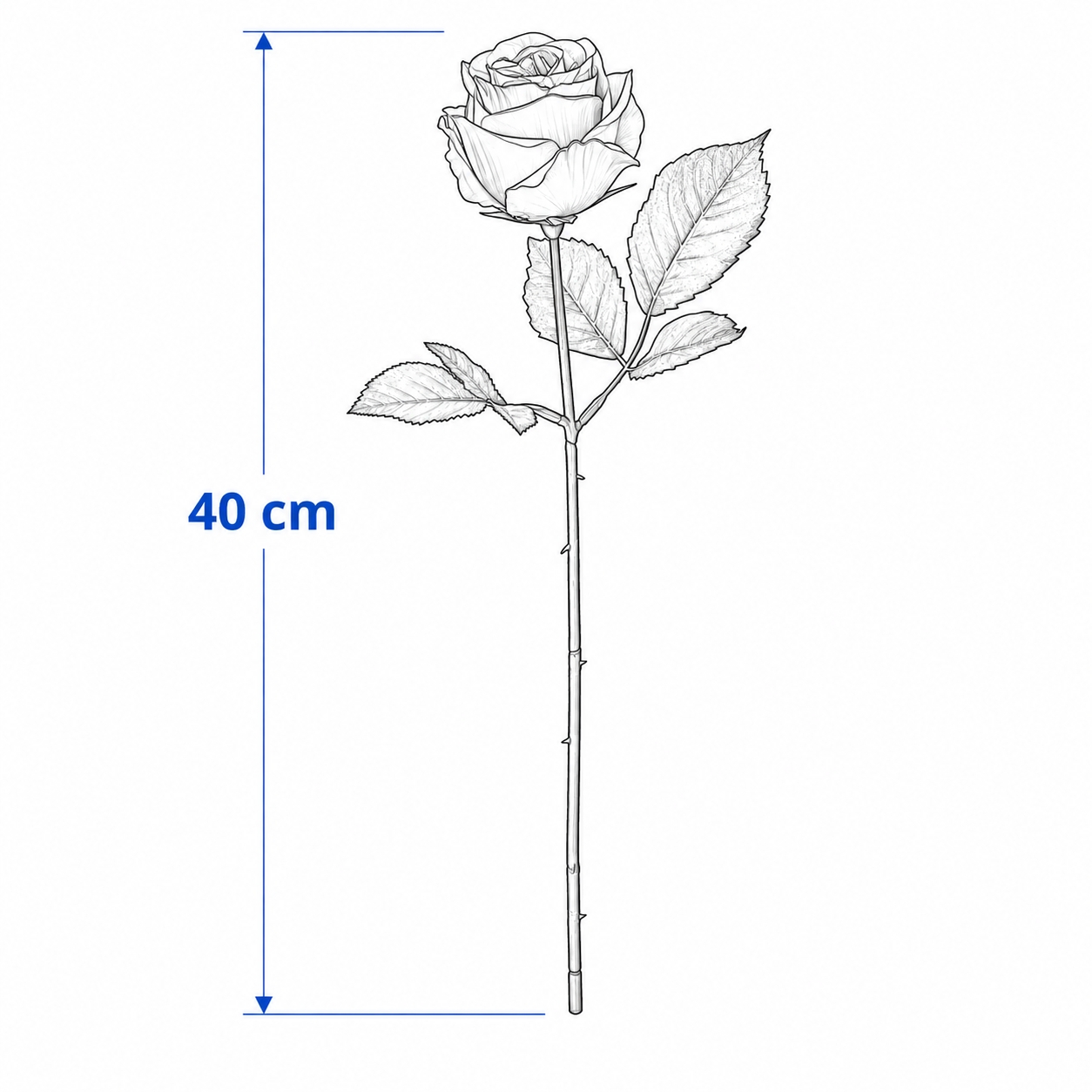 SMYKVIK Decorative Rose Stem - Image 4