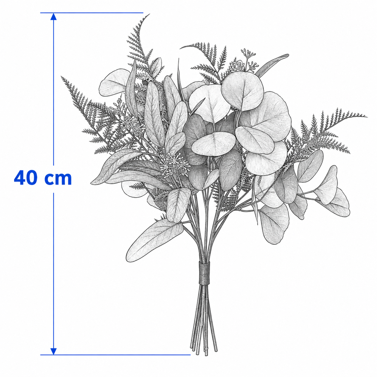 SMYKVIK Artificial Eucalyptus Bouquet - Image 4