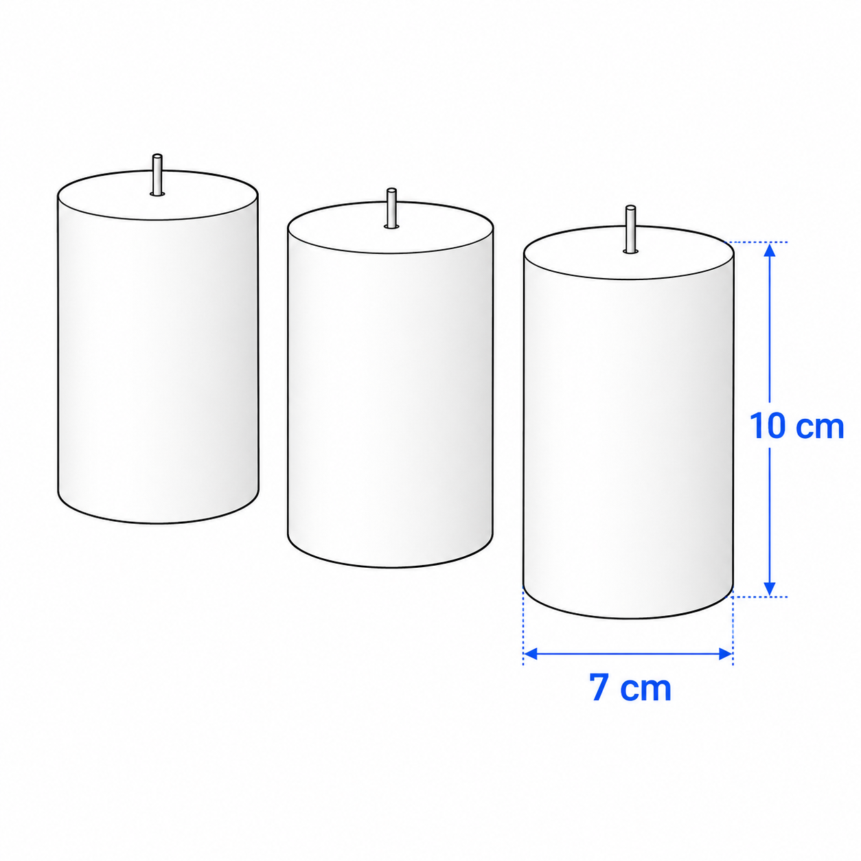 LOTVIK Pink Flowers Scented Pillar Candle - Image 4