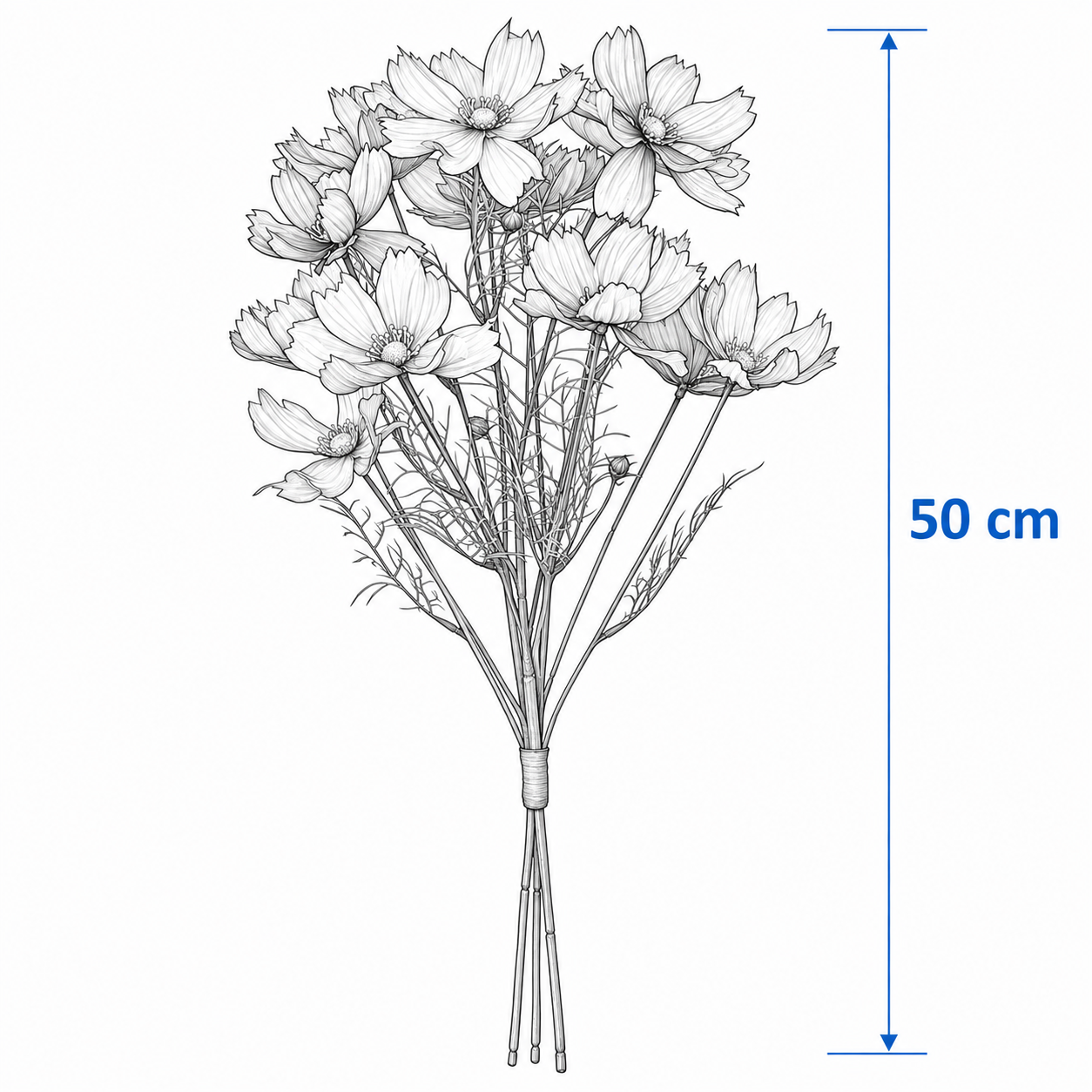 SMYKVIK Cosmos Flower Bouquet - Image 4