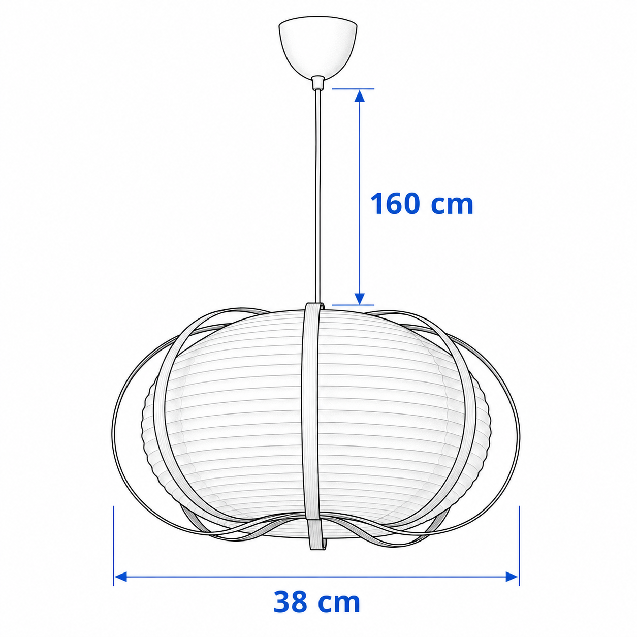 TAGGVIK \ HAVSVIK Bamboo Pendant Lamp - Image 4