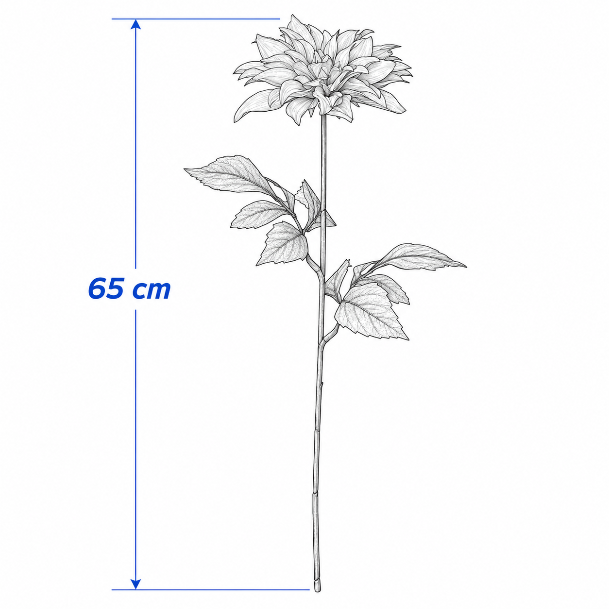 SMYKVIK Artificial Dahlia Stem - Image 4
