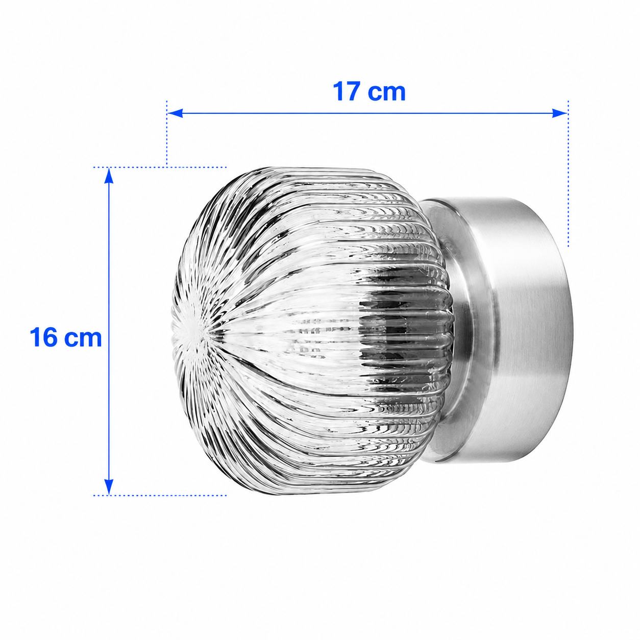 SOLVIK Ribbed Glass Wall Lamp - Image 4
