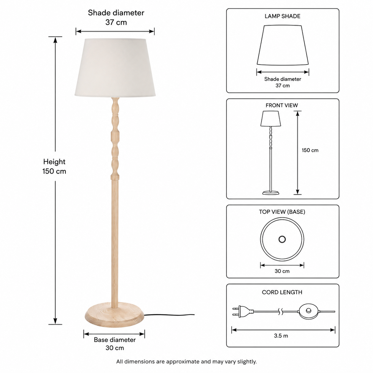 KINNAVIK Tall Floor Lamp - Image 4