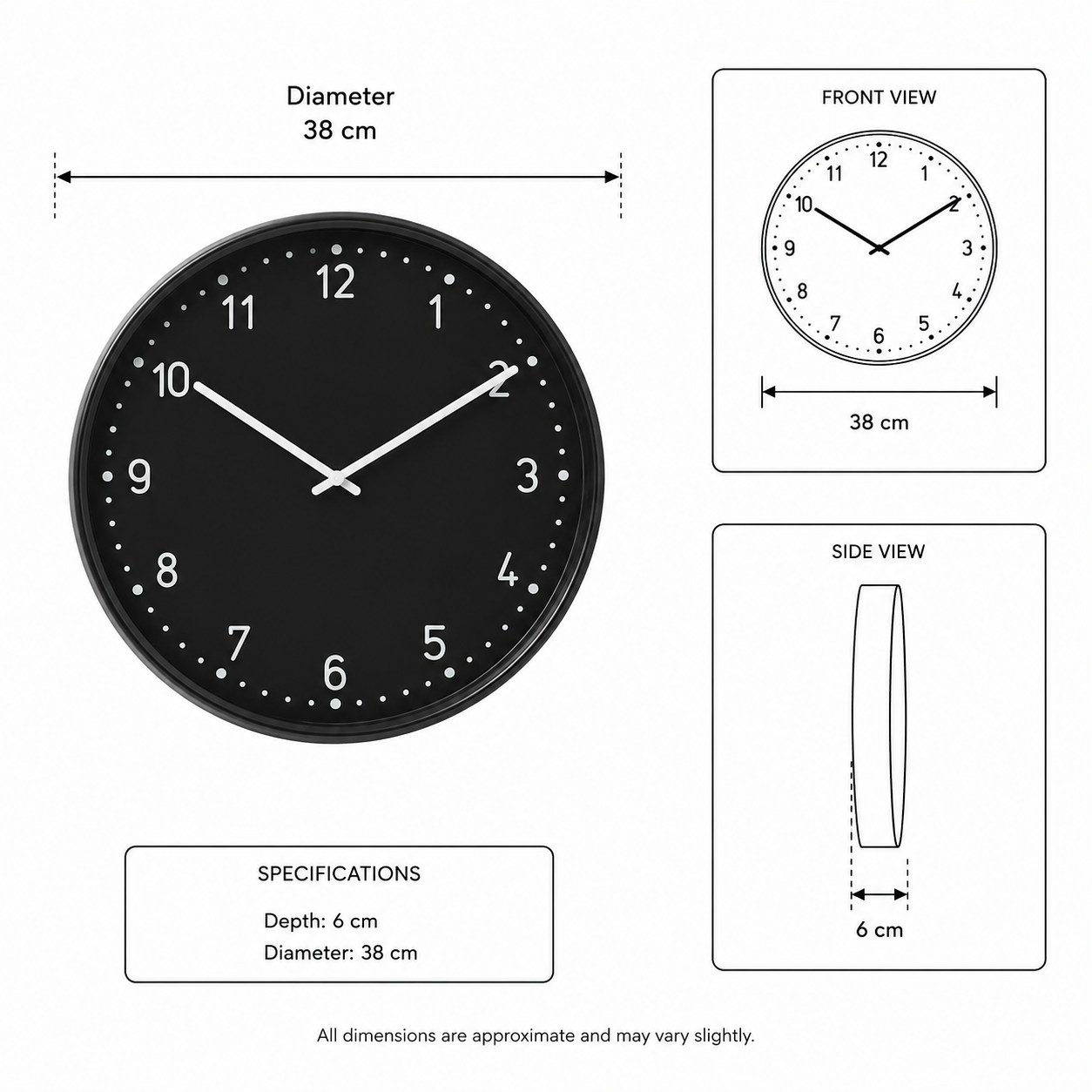BONDVIK Round Wall Clock - Image 3