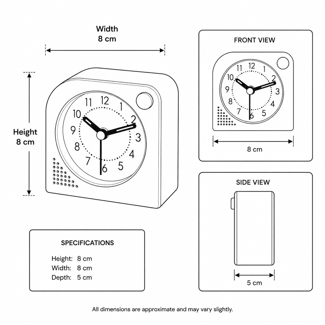 TJINGVIK Analogue Alarm Clock - Image 3