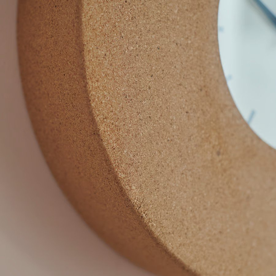 SVARTVIK Round Cork Wall Clock - Image 3