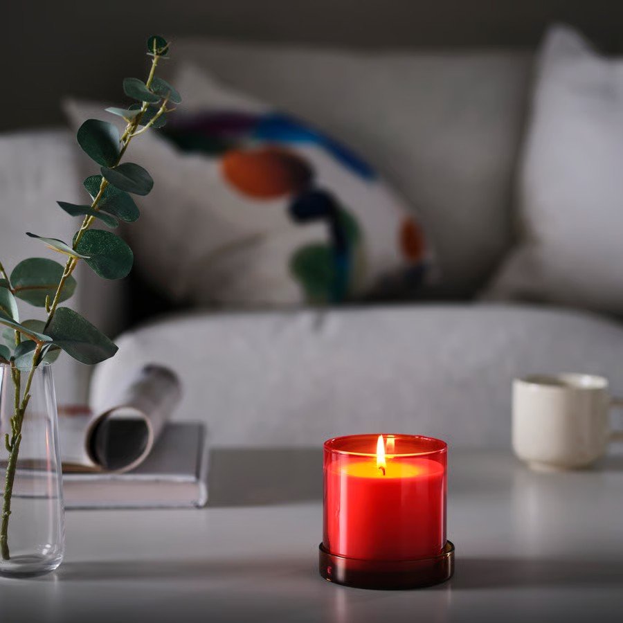 DVARVIK Citrus Flower Glass Candle - Image 4