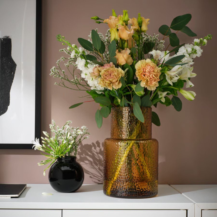 KONSVIK Textured Glass Vase - Image 4