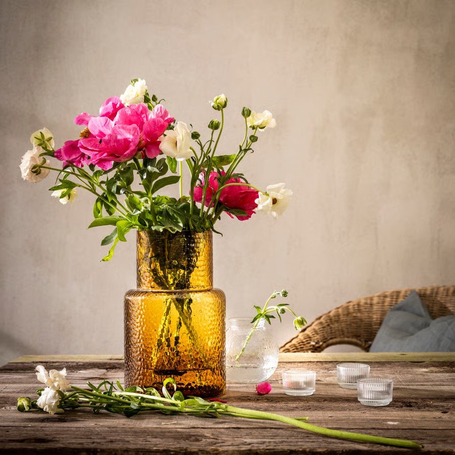 KONSVIK Textured Glass Vase - Image 3