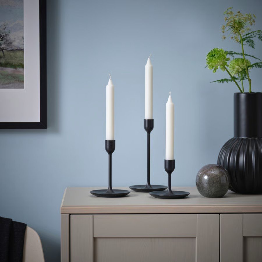 JUBVIK Unscented Chandelier Taper Candles - Image 3
