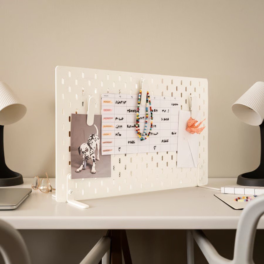SKADVIK Freestanding Pegboard Desk Organiser - Image 3