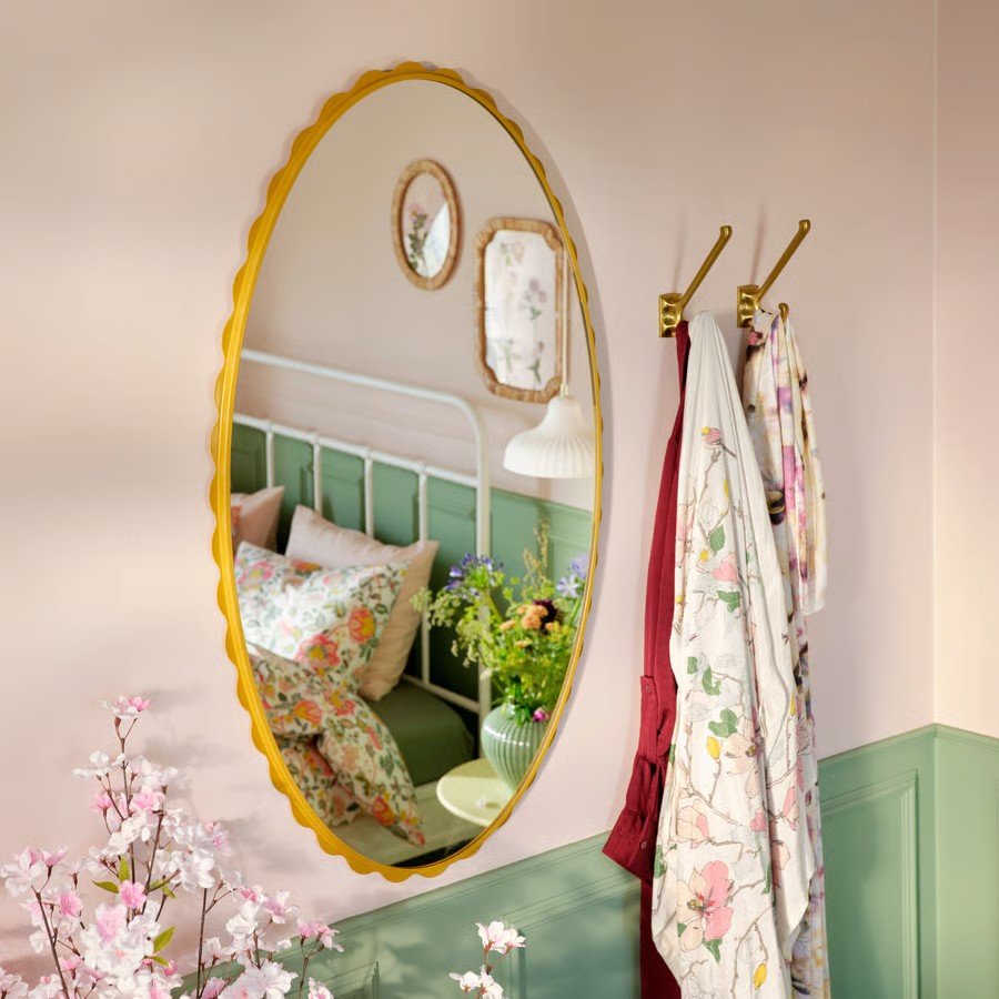 DAGVIK Scalloped Oval Wall Mirror - Image 5