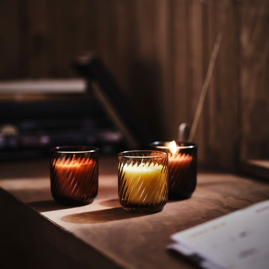 TORNVIK Vanilla Glass Scented Candle - Image 3