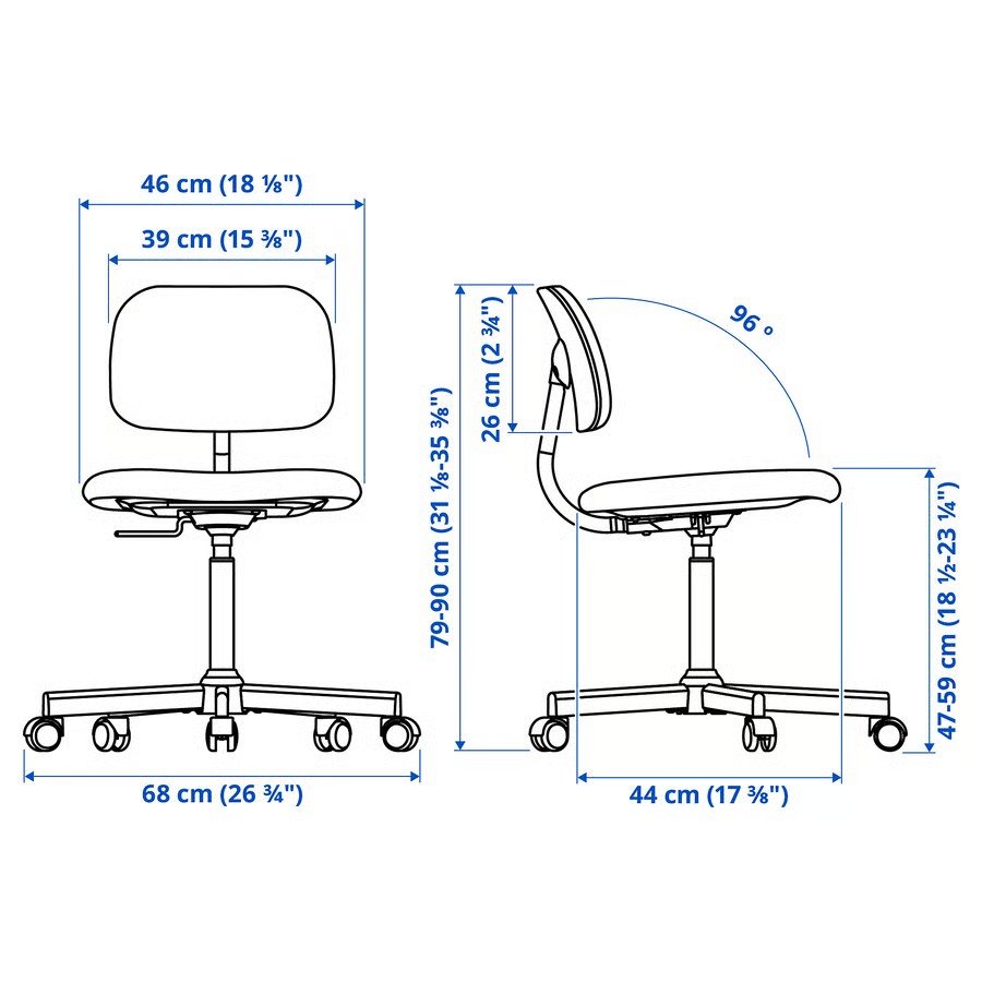 BLEKVIK Upholstered Swivel Chair - Image 11
