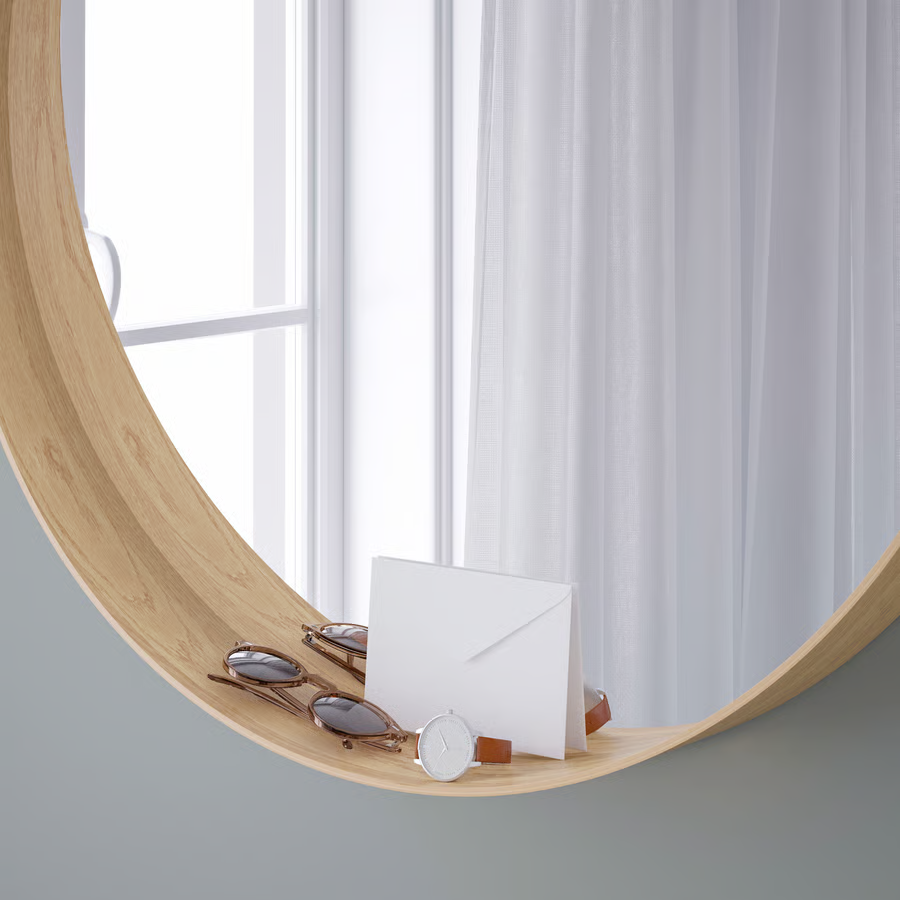 STOCKVIK Round Wall Mirror 80 cm - Image 2