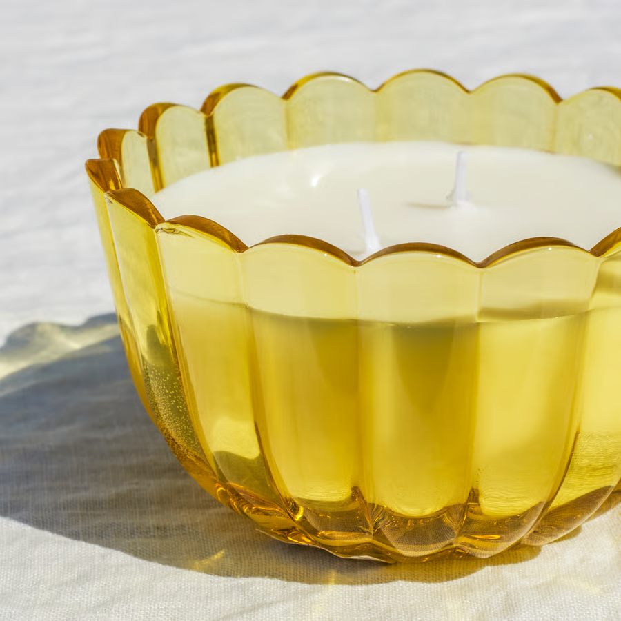 MORKVIK Citrus Flower Glass Candle - Image 2