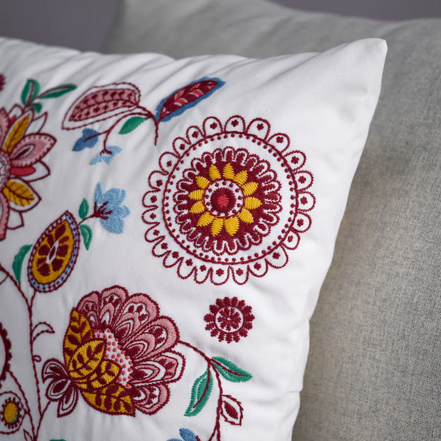 FJALLVIK Embroidered Decorative Cushion - Image 3