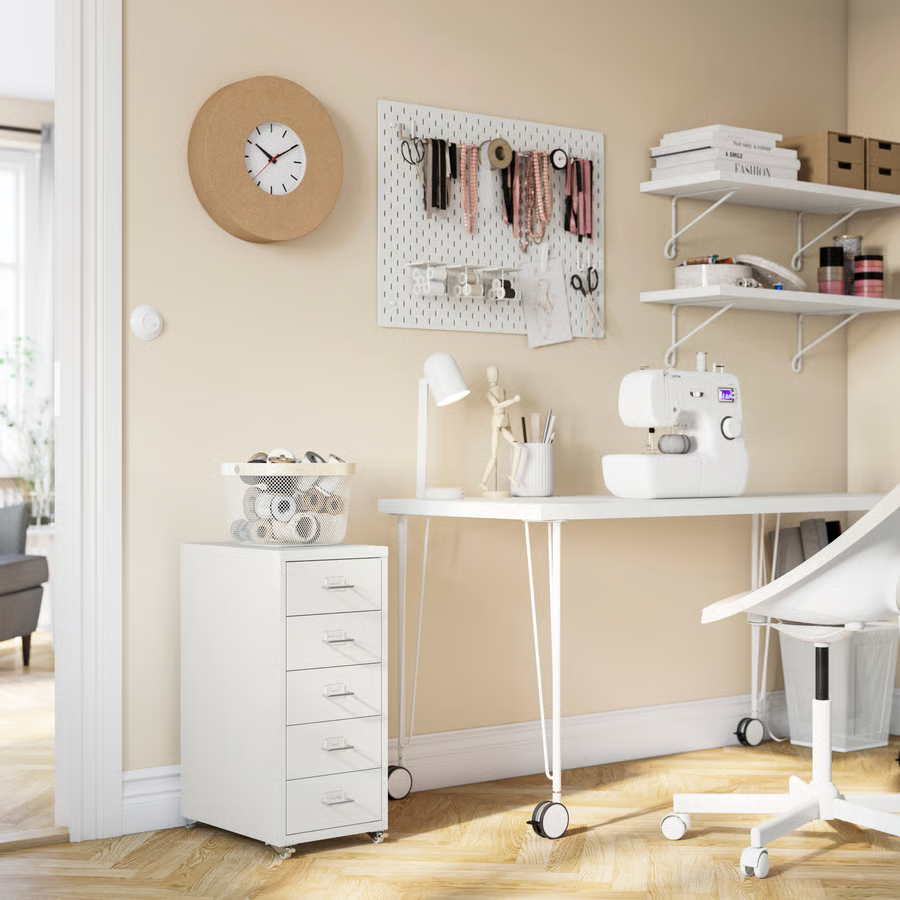 HELVIK 5-Drawer Castor Storage Unit - Image 6