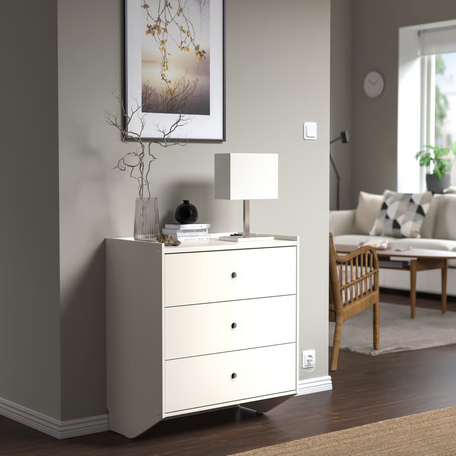 RACKVIK Wall-Mounted 3-Drawer Storage Chest - Image 2
