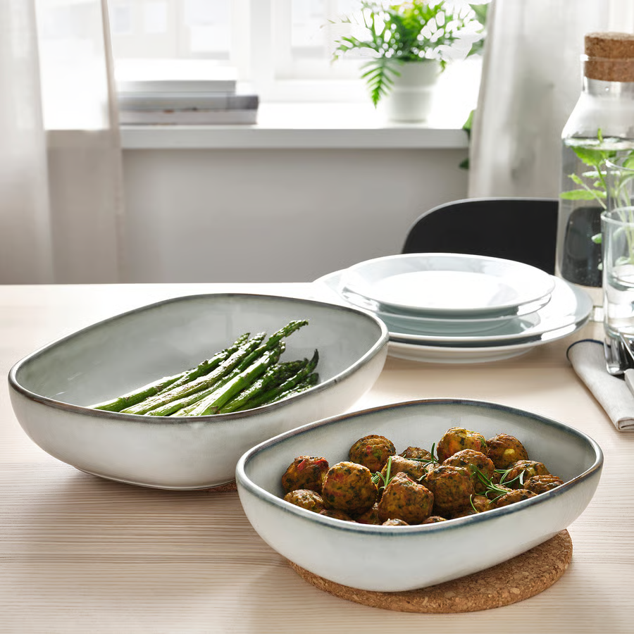 GLADVIK 2-Piece Ceramic Oven Dish Set - Image 3