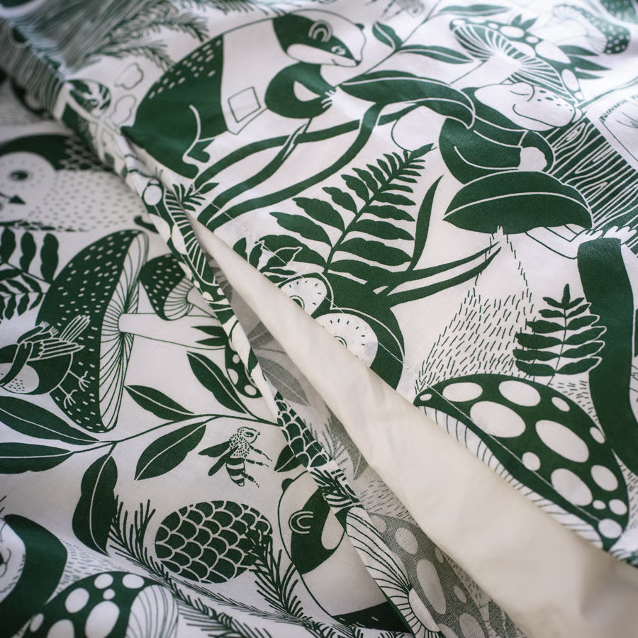 SKOGVIK Forest Pattern Duvet Cover Pillowcase Set - Image 3