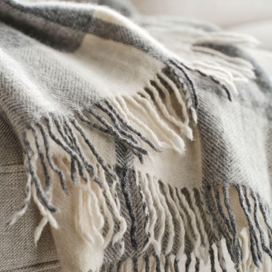 MYRVIK Checked Throw Blanket - Image 2