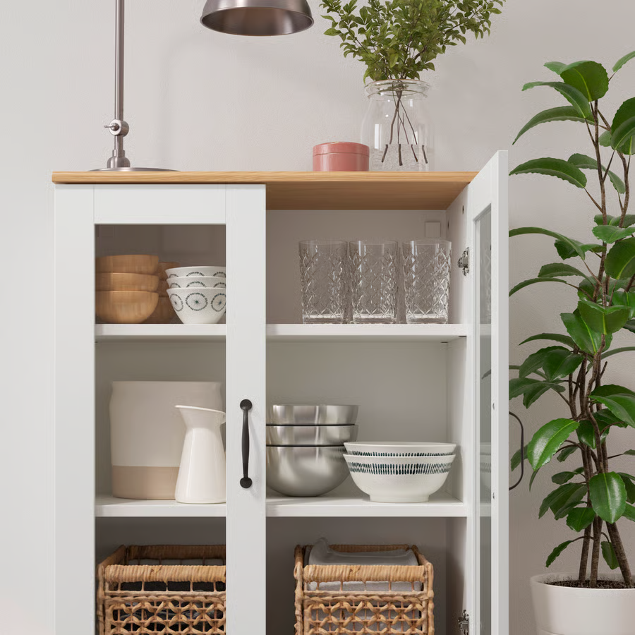 SKRUVIK Glass Door Display Cabinet - Image 4
