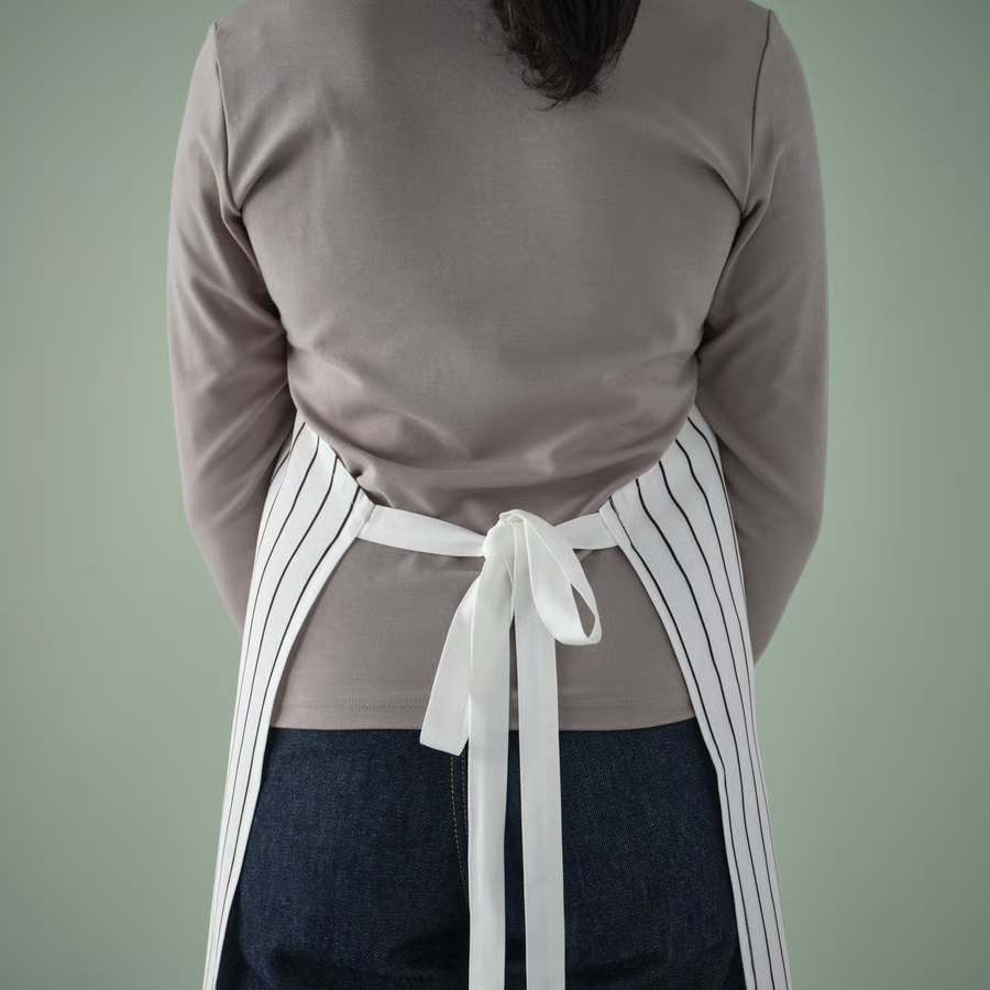 RINVIK Striped Kitchen Apron - Image 2