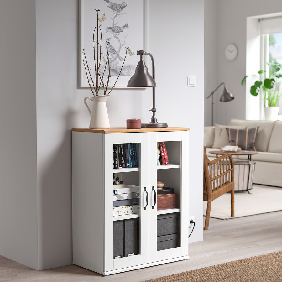 SKRUVIK Glass Door Display Cabinet - Image 3