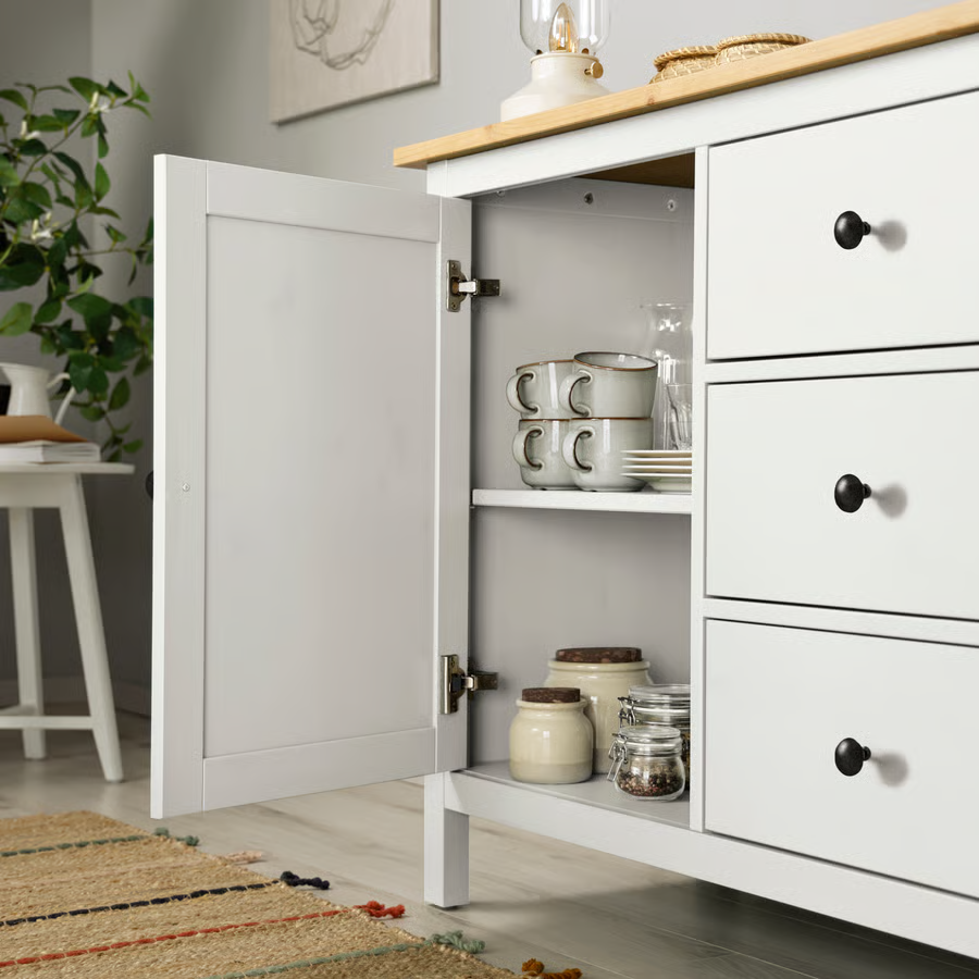HEMVIK Sideboard Storage Cabinet Drawers Cupboards - Image 2