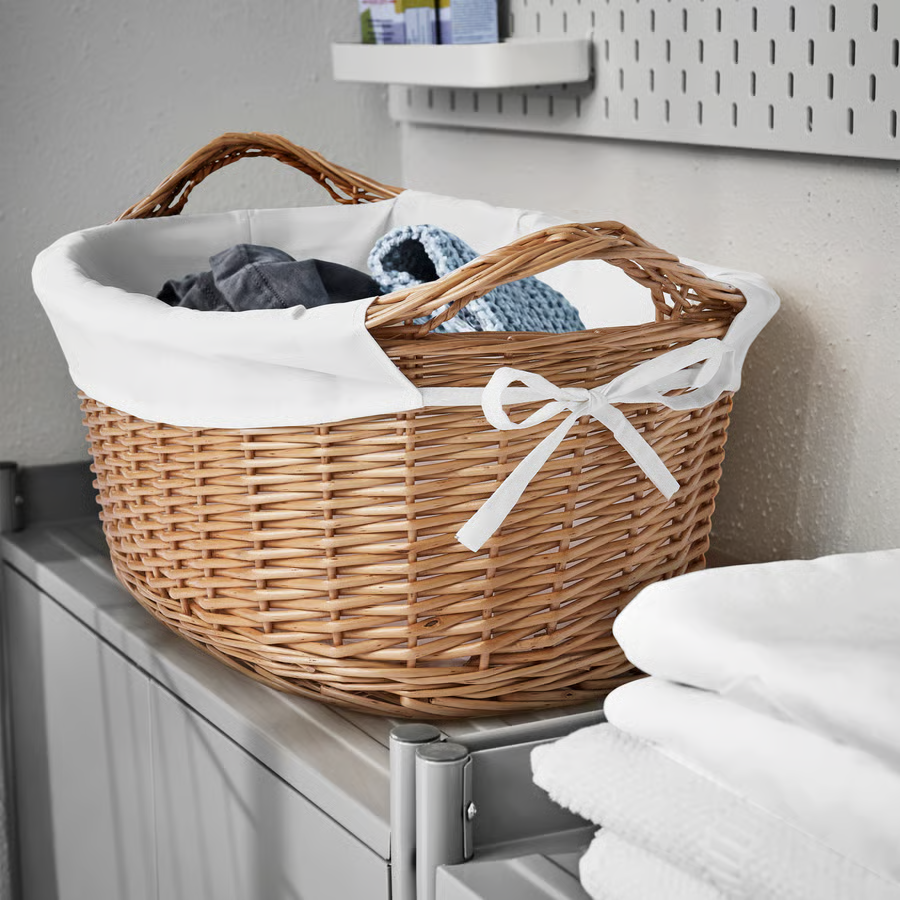 TOLVIK Handmade Willow Laundry Basket - Image 2