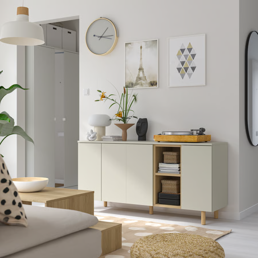 LEDVIK 3-Door Sideboard Cabinet - Image 2